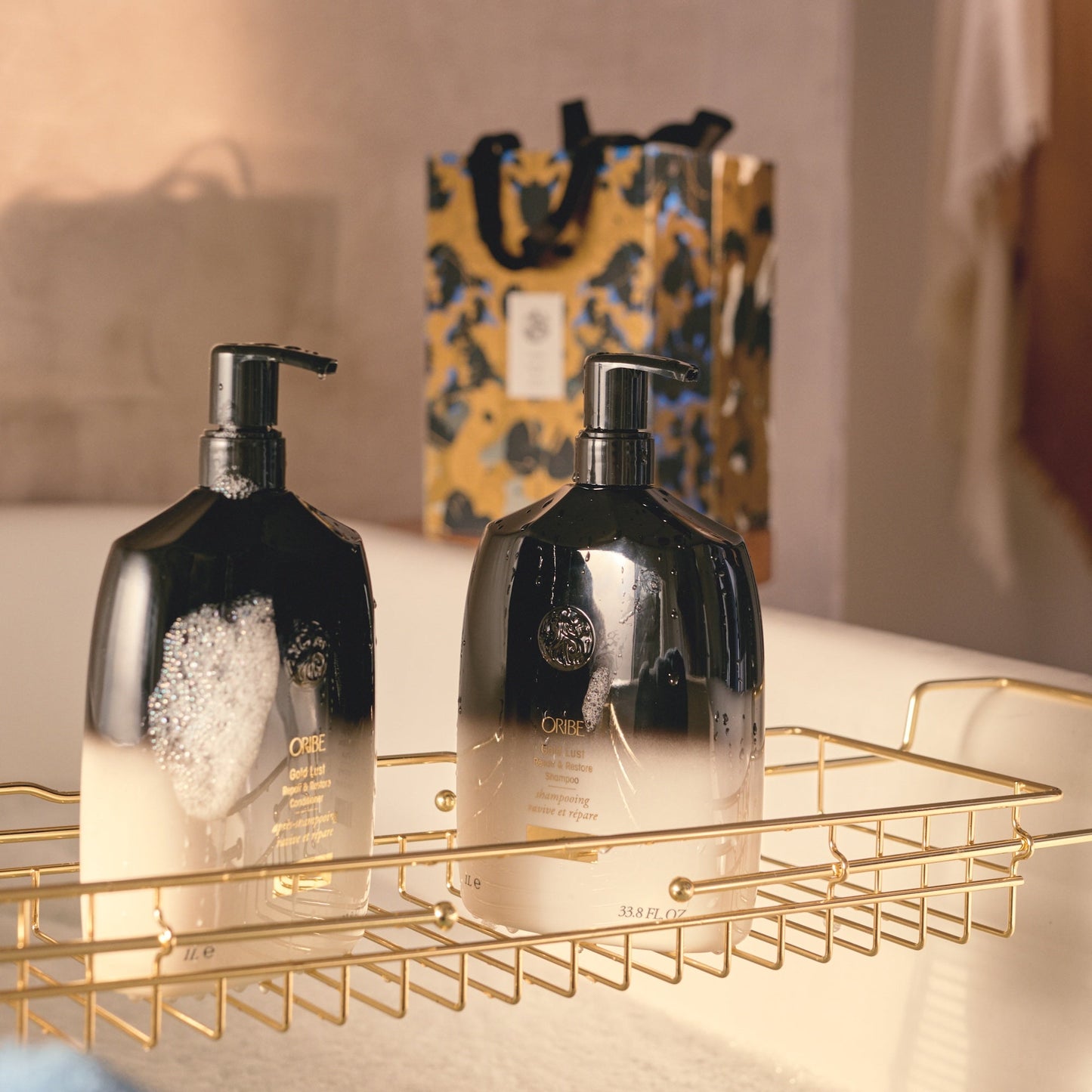 Oribe Gold Lust Liter Set (Shampoo 1000ml + Conditioner 1000ml)