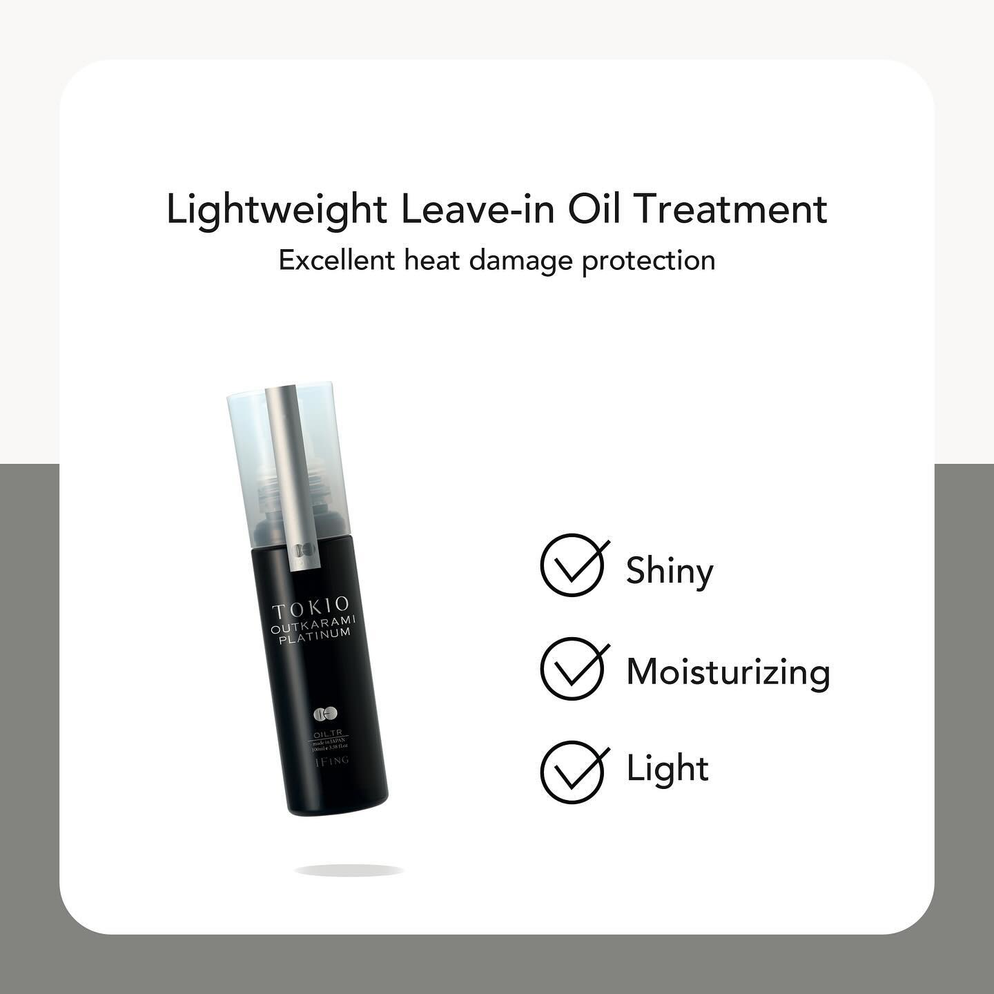 TOKIO IE Platinum Outkarami Platinum Oil. Treatment 100ml