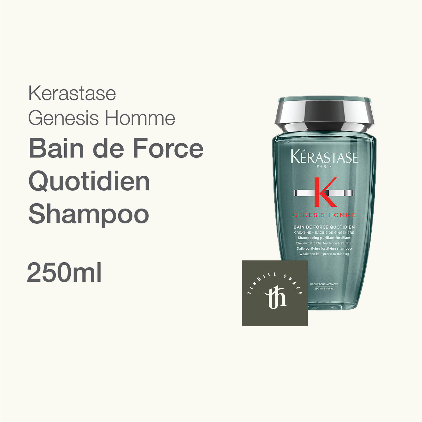 Kerastase Genesis Homme Bain De Force Quotidien Shampoo 250ml