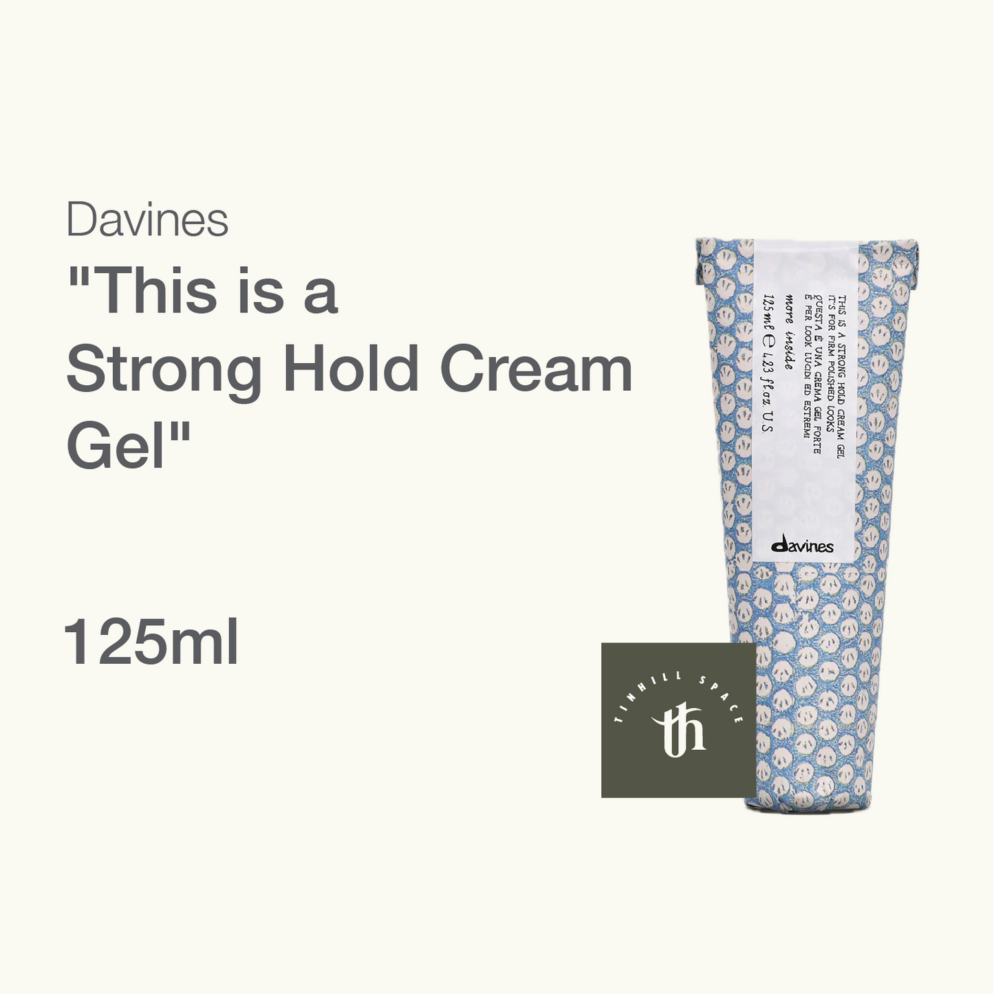 Davines This Is A Strong Hold Cream Gel - 125ml