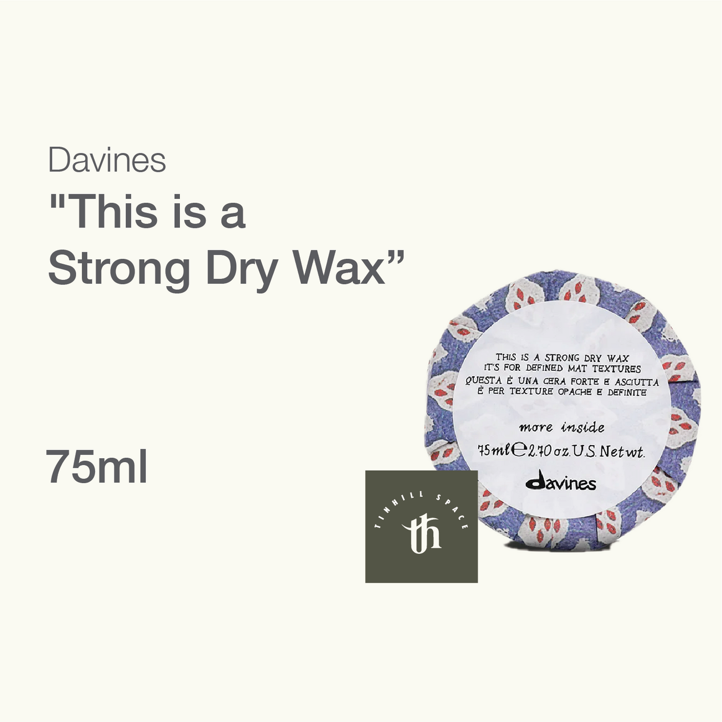 Davines This Is A Strong Dry Wax - 75ml