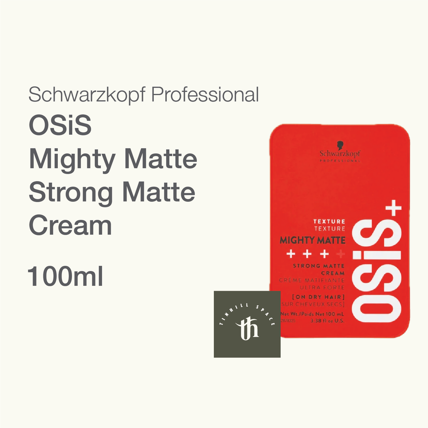Schwarzkopf Professional OSiS Mighty Matte Strong Matte Cream - 100ml