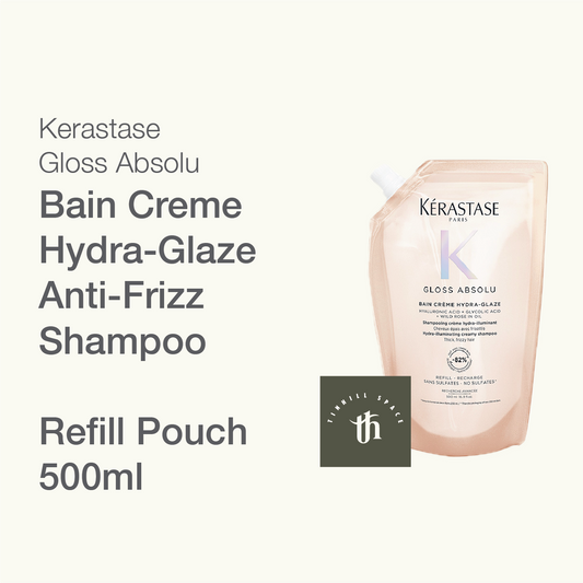 Kérastase Gloss Absolu Bain Crème Hydra-Glaze Anti-Frizz Shampoo - 500ml Refill Pouch