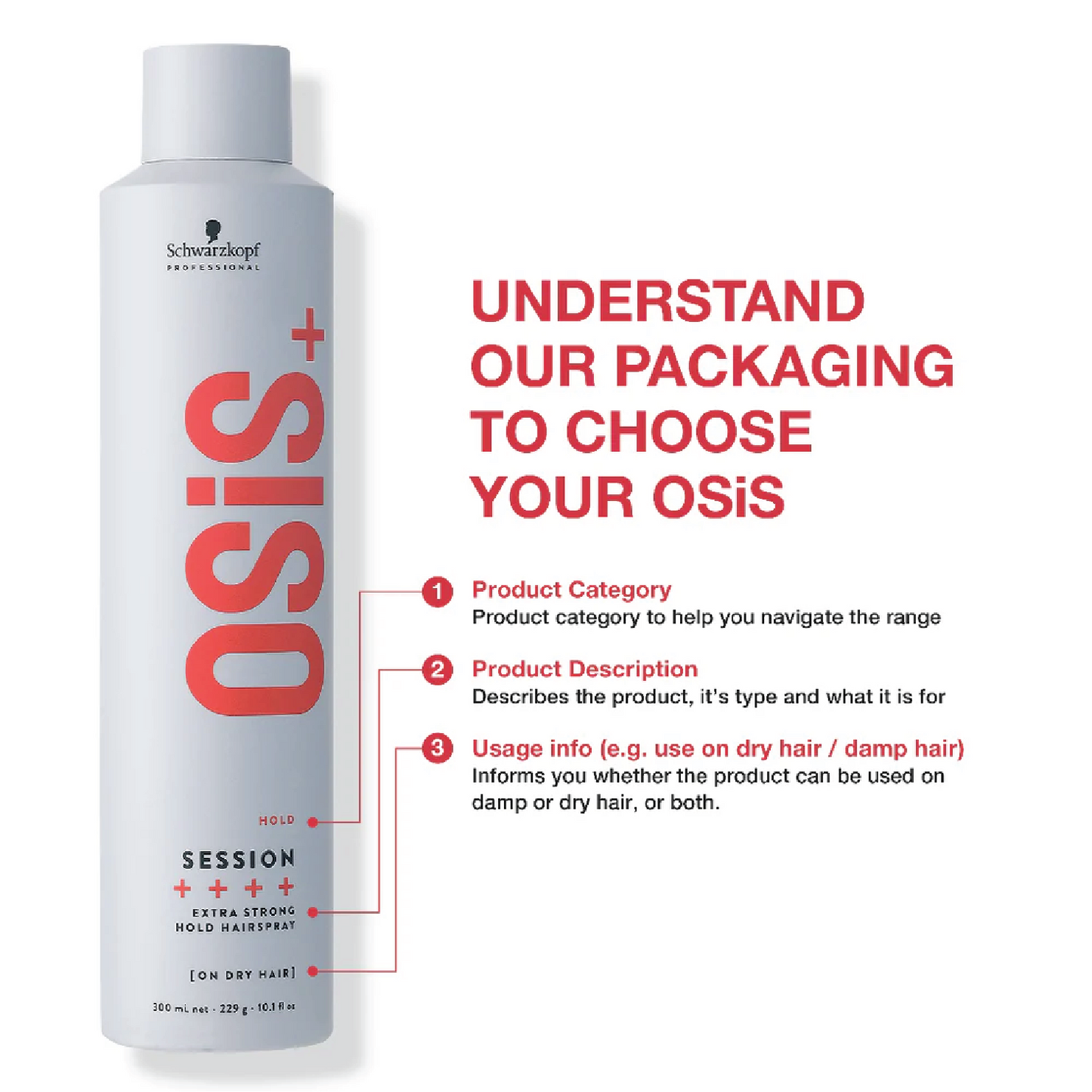 Schwarzkopf Professional OSiS Session Extra Strong Hairspray - 100ml