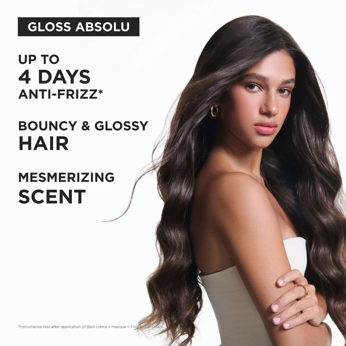 Kérastase Gloss Absolu Bain Crème Hydra-Glaze Anti-Frizz Shampoo - Refillable Bottle 500ml